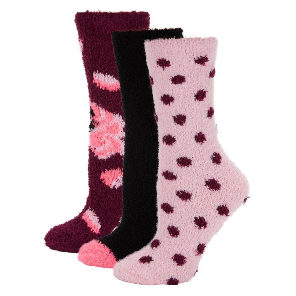 Betsey Johnson 3-Pack Cozy Crew Socks